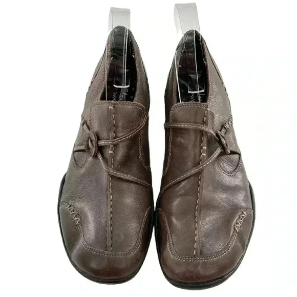 Clarks wave womens flats size 8.5 brown leather comfort walking loafers - Picture 5 of 13